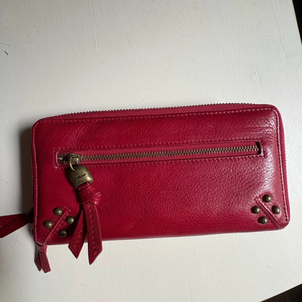 Red Leather Wallet - Picture 2 of 5